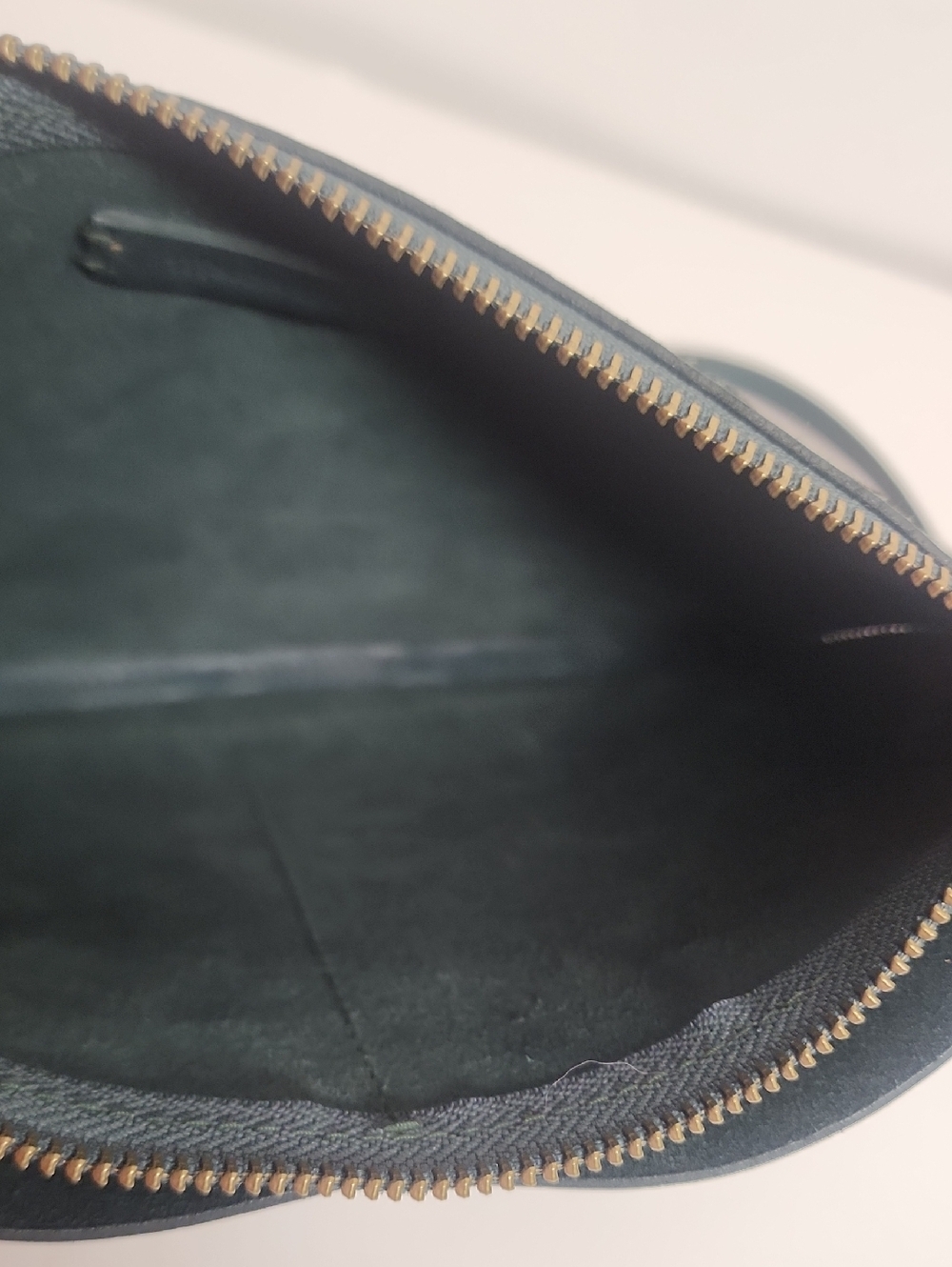 Madewell Green Quality Leather Crossbody Bag Sleek Everyday Style Minimalist - Picture 5 of 9
